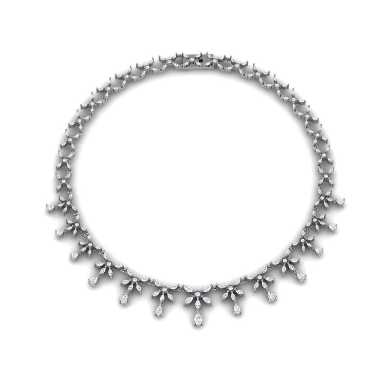 One of a Kind 10 Carat VVS Diamond Necklace For Sale at 1stDibs