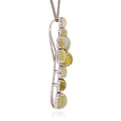 10 Carats Cats Eye Lucky Pendant 18K