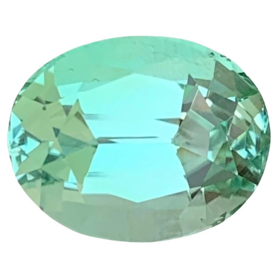 10 Carats Loupe Clean Loose Green Sea foam Toumaline Ring Gemstone  For Sale