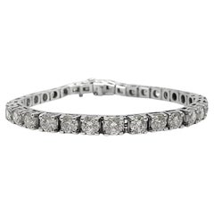 10 Karat Rundes Tennisarmband