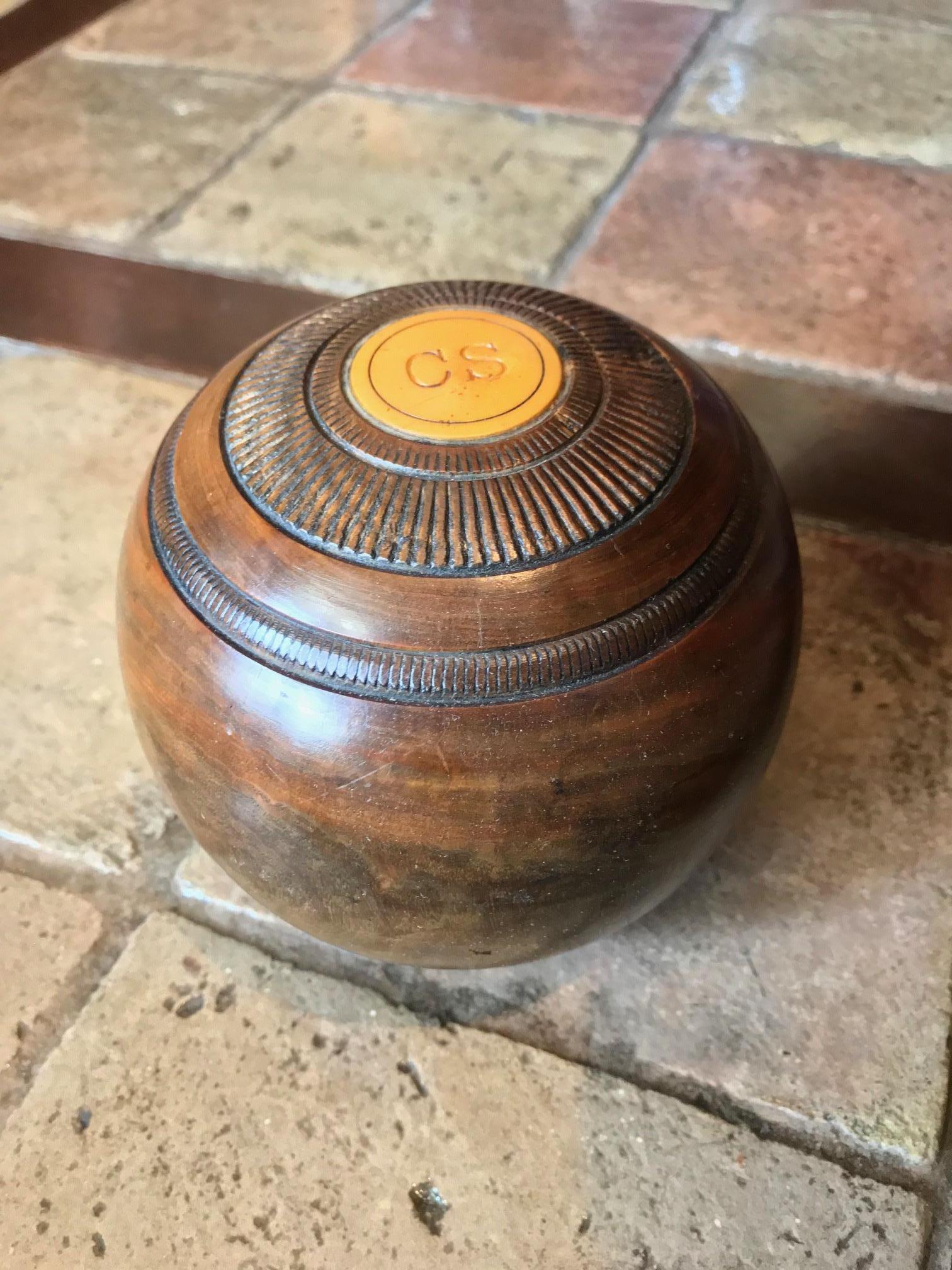 10 Alfombras de Bolos sobre Hierba Bolas de Madera y Piedra Talladas a Mano Idea de Regalo de Oficina Antiguo en venta 1