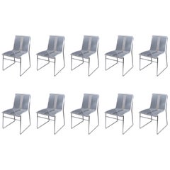 10 Chair in Lucite and Steel by Jacques Charpentier