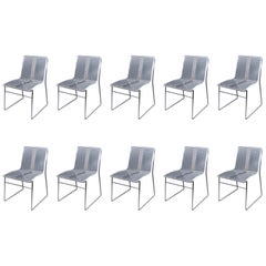 10 Chair in Lucite and Steel by Jacques Charpentier