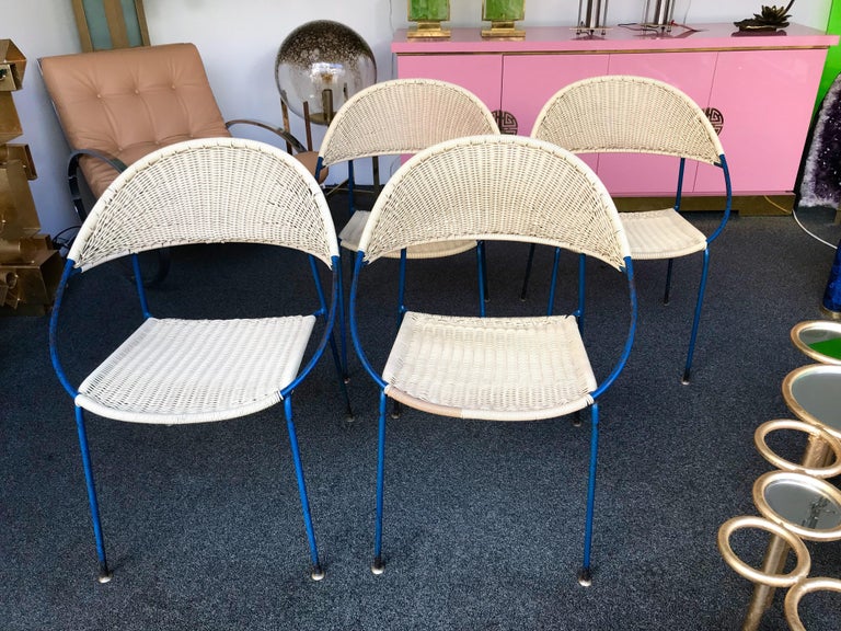 Mid-Century Modern 4 Chairs Model DU41 by Gastone Rinaldi for RIMA, Italy, 1956 For Sale