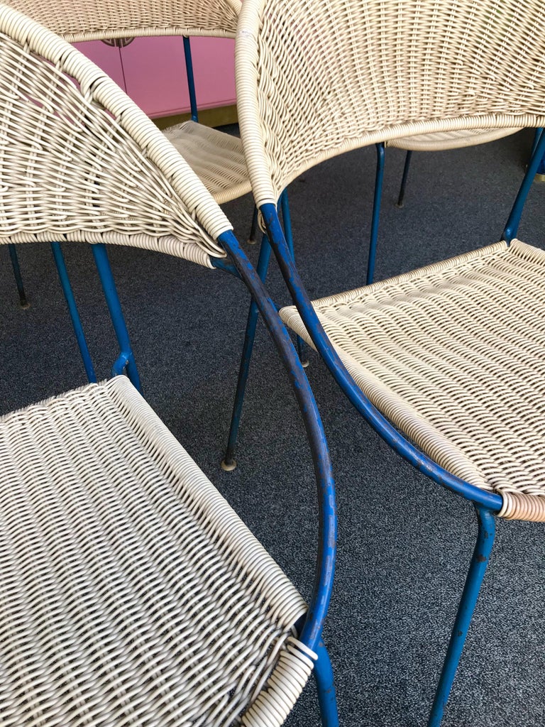 4 Chairs Model DU41 by Gastone Rinaldi for RIMA, Italy, 1956 In Good Condition For Sale In SAINT-OUEN, FR