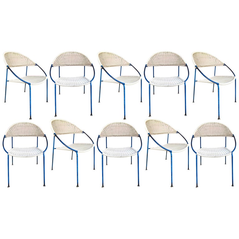 4 Chairs Model DU41 by Gastone Rinaldi for RIMA, Italy, 1956 For Sale