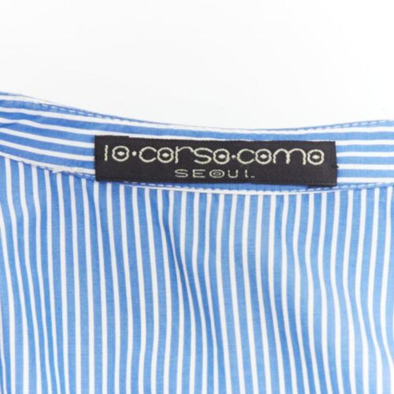 10 CORSO COMO combinaison à rayures bleues et blanches à jambe large S en vente 3
