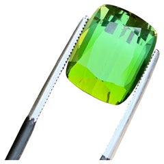 10 ct Mint Green Step Cushion Cut Tourmaline Natural Gemstone for Jewellery 14mm
