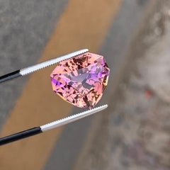 10 Cts Natural Heart Shape Ametrine Loose Gemstone for Ring and Pendant Jewelry