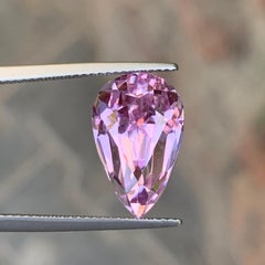 10 Cts Teardrop Shape Baby Pink Kunzite (Spodumene) Gemstone for Jewelry