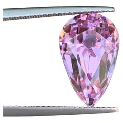10 Cts Teardrop Shape Baby Pink Kunzite (Spodumene) Gemstone for Jewelry