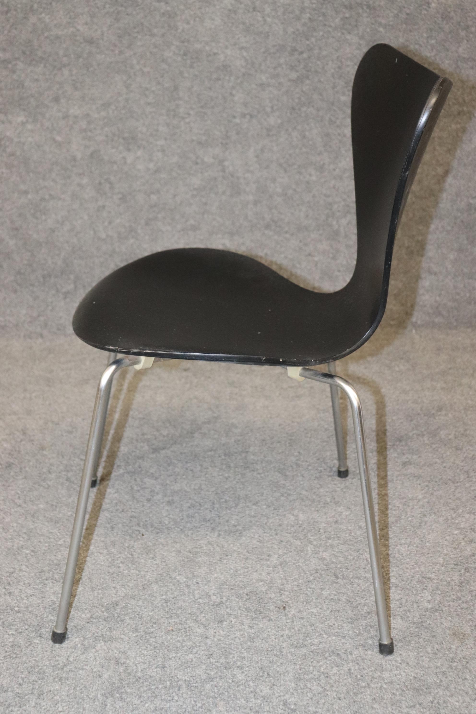 Metal 10 Danish Mid-Century Modern Arne Jacobsen for Fritz Hansen Series 7 Chairs