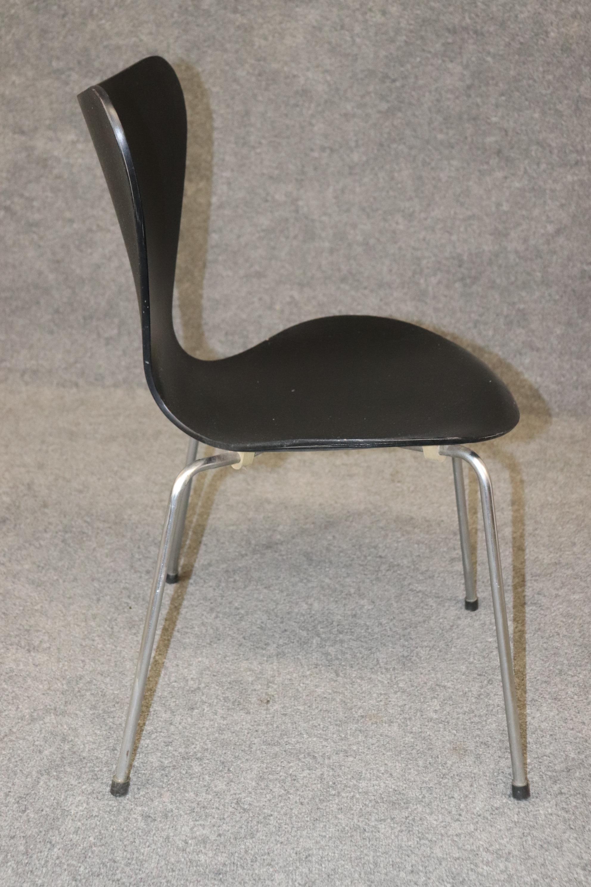 10 Danish Mid-Century Modern Arne Jacobsen for Fritz Hansen Series 7 Chairs 2