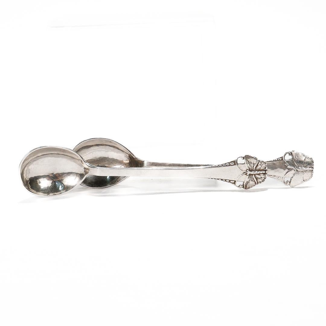 10 Cucchiai Demitasse Danesi d'Argento a Farfalla Sommerflugl Art Nouveau di Frigast in vendita 8