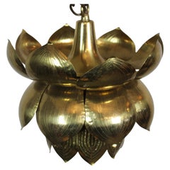 10" dia Lotus Pendant by Feldman