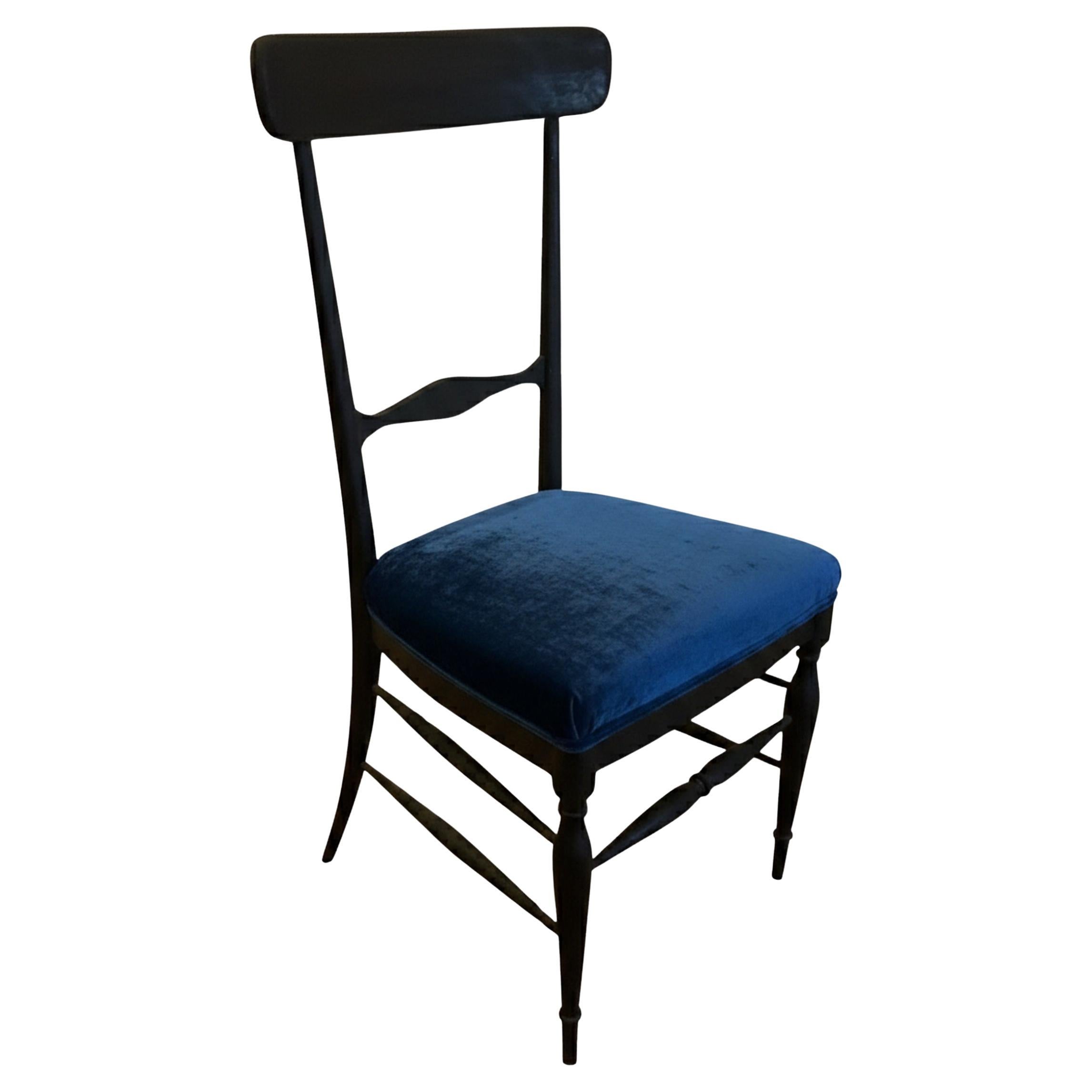 10 Dining Chairs, Italian, Year 1950, (Restoration at the client's choice) For Sale