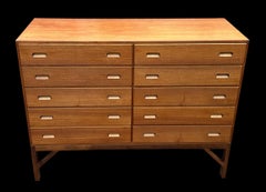 10 Drawer Teak Chest by Borge Mogensen for FDB Mobler