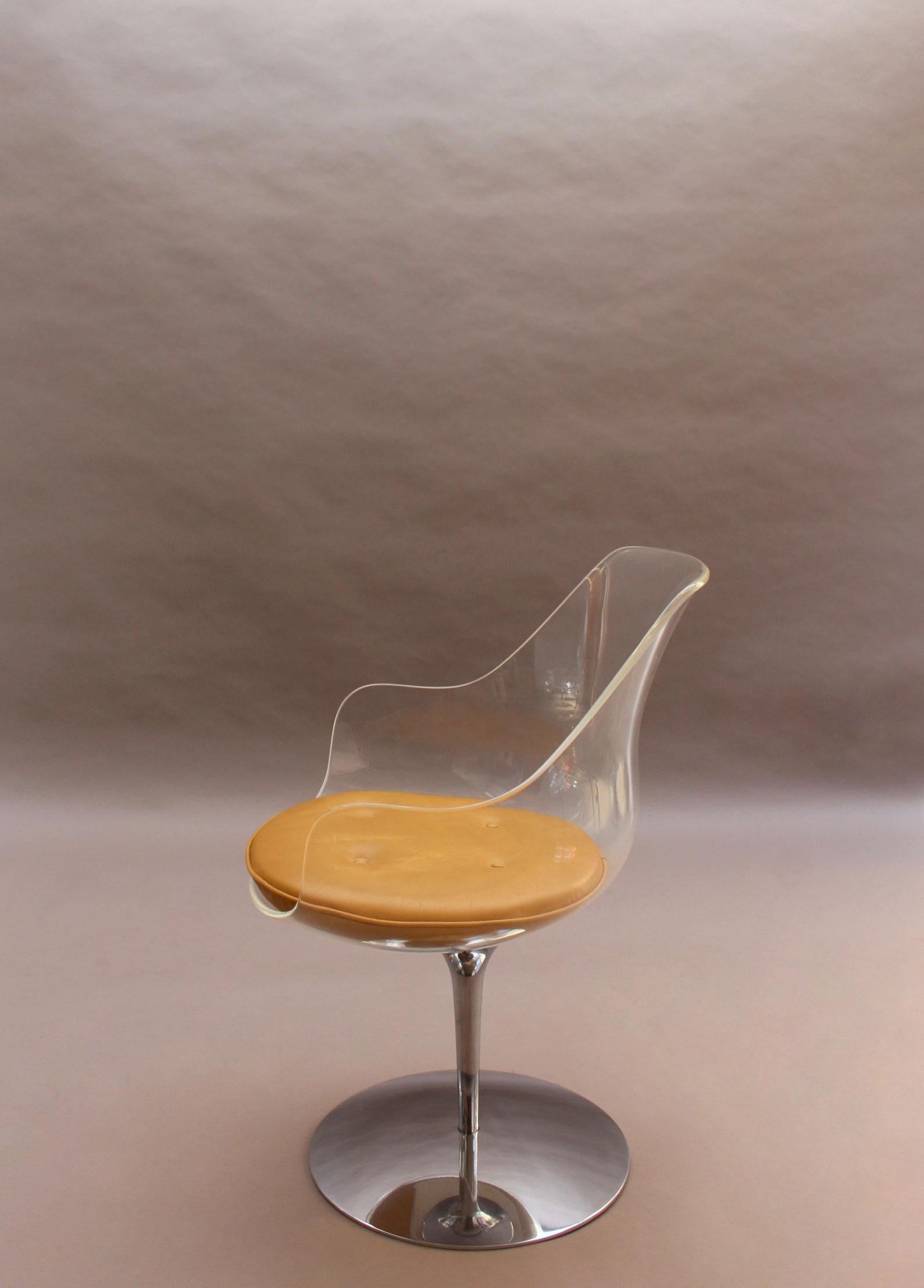 Cast 6 Fine 1960s Lucite 'Champagne' Chairs by Estelle & Erwin Laverne