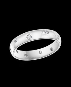 10 Flush Set Diamond Eternity Band in Platinum