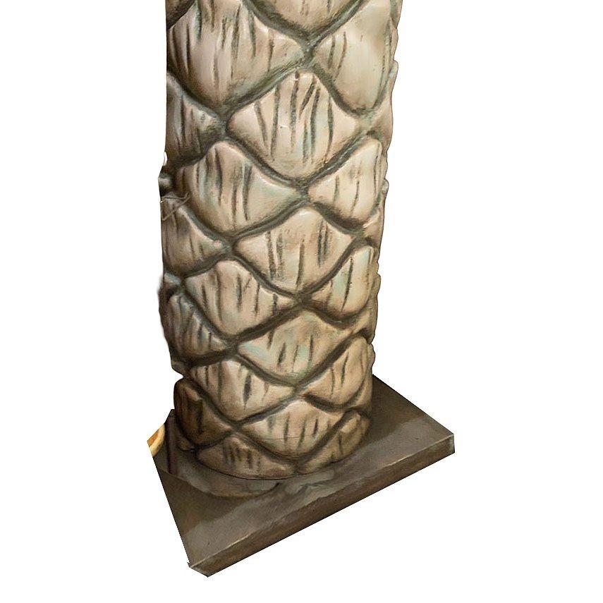 10-Foot Fiberglass Art Deco Grand Palm Tree Architectural Column, 2 Available For Sale 1