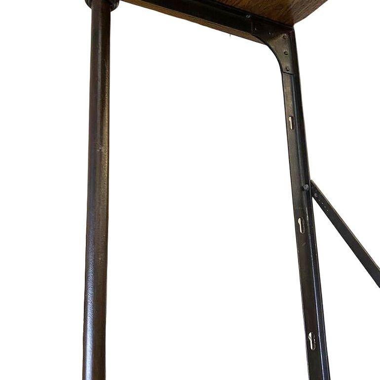 Ferro 10' Foot Industrial Barn French Style Narrow Library Iron Book Shelf Etagere in vendita