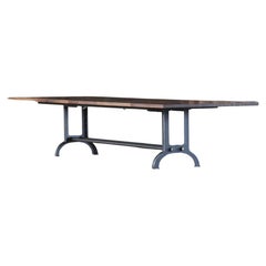 10 foot Industrial Walnut conference table
