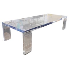 Custom Lucite Dining Table, Style Charles Hollis Jones