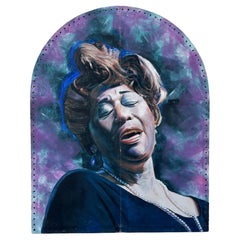 Óleo sobre lienzo de 3 metros de altura Retrato de Ella Fitzgerald