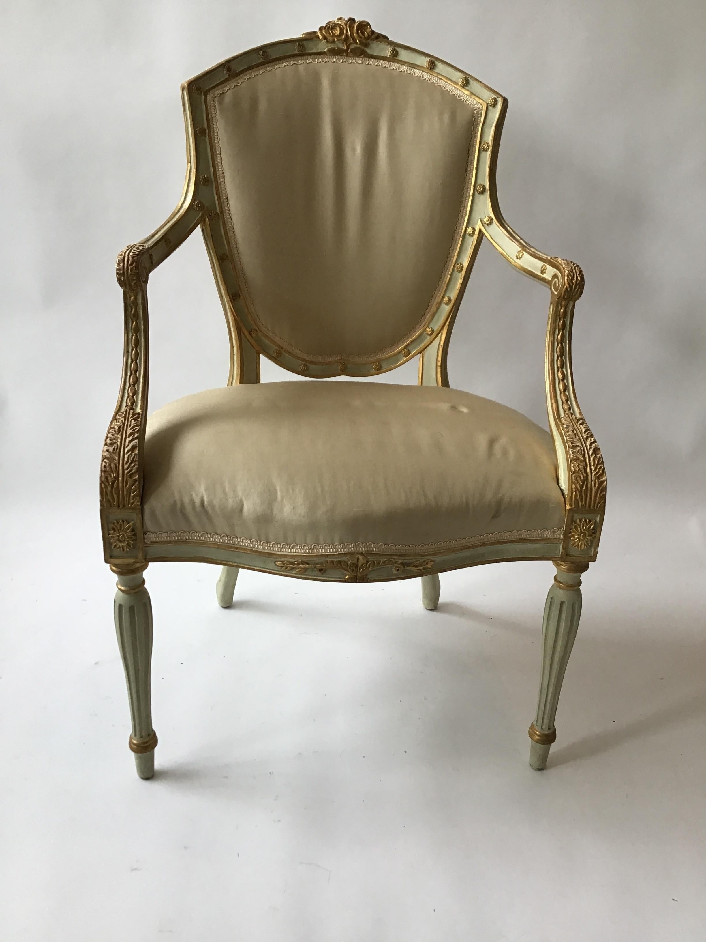 Late 20th Century 10 French Style Dining Chairs