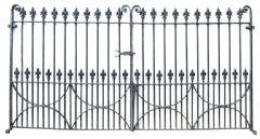 Antique Wrought Iron Driveway Gates