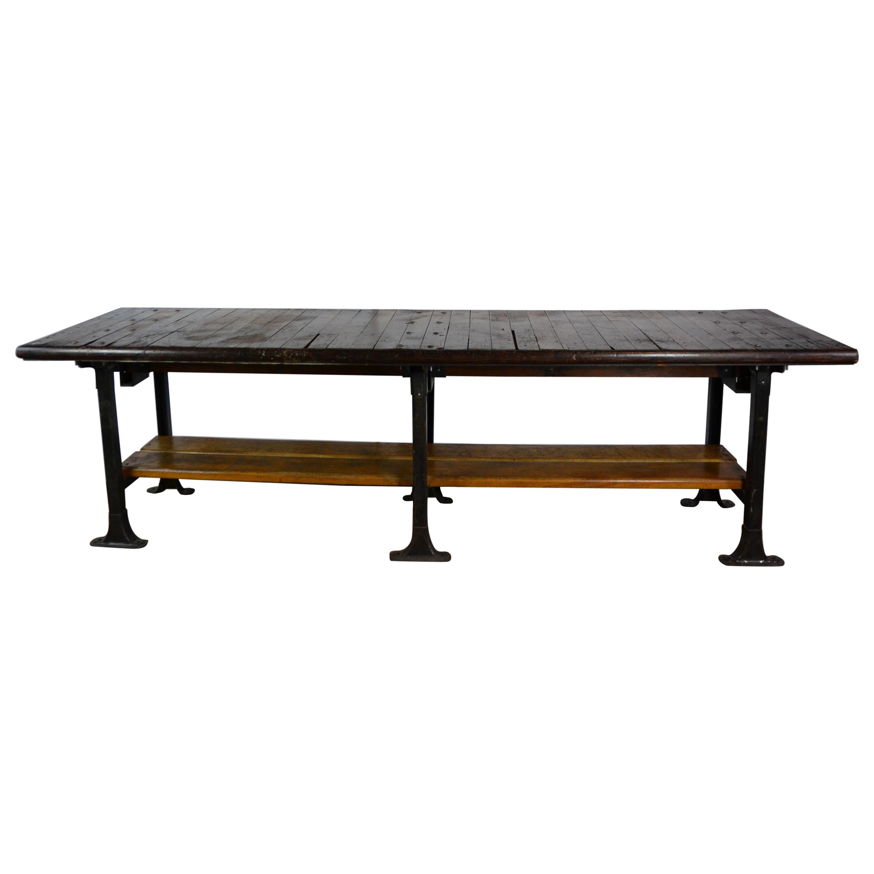 10' Long Industrial Table