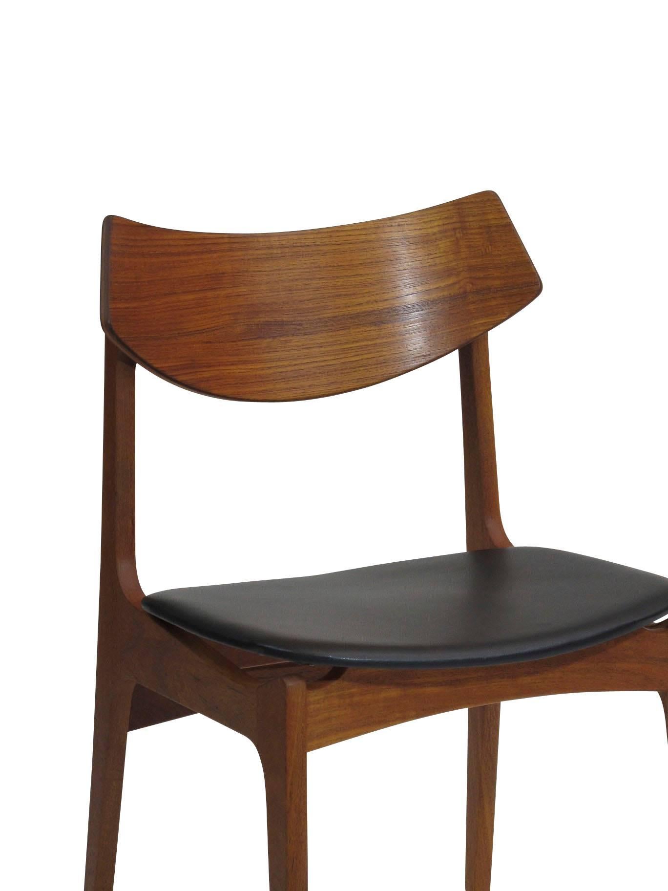 Scandinavian Modern Ten Funder-Schmidt & Madsen Danish Teak Dining Chairs