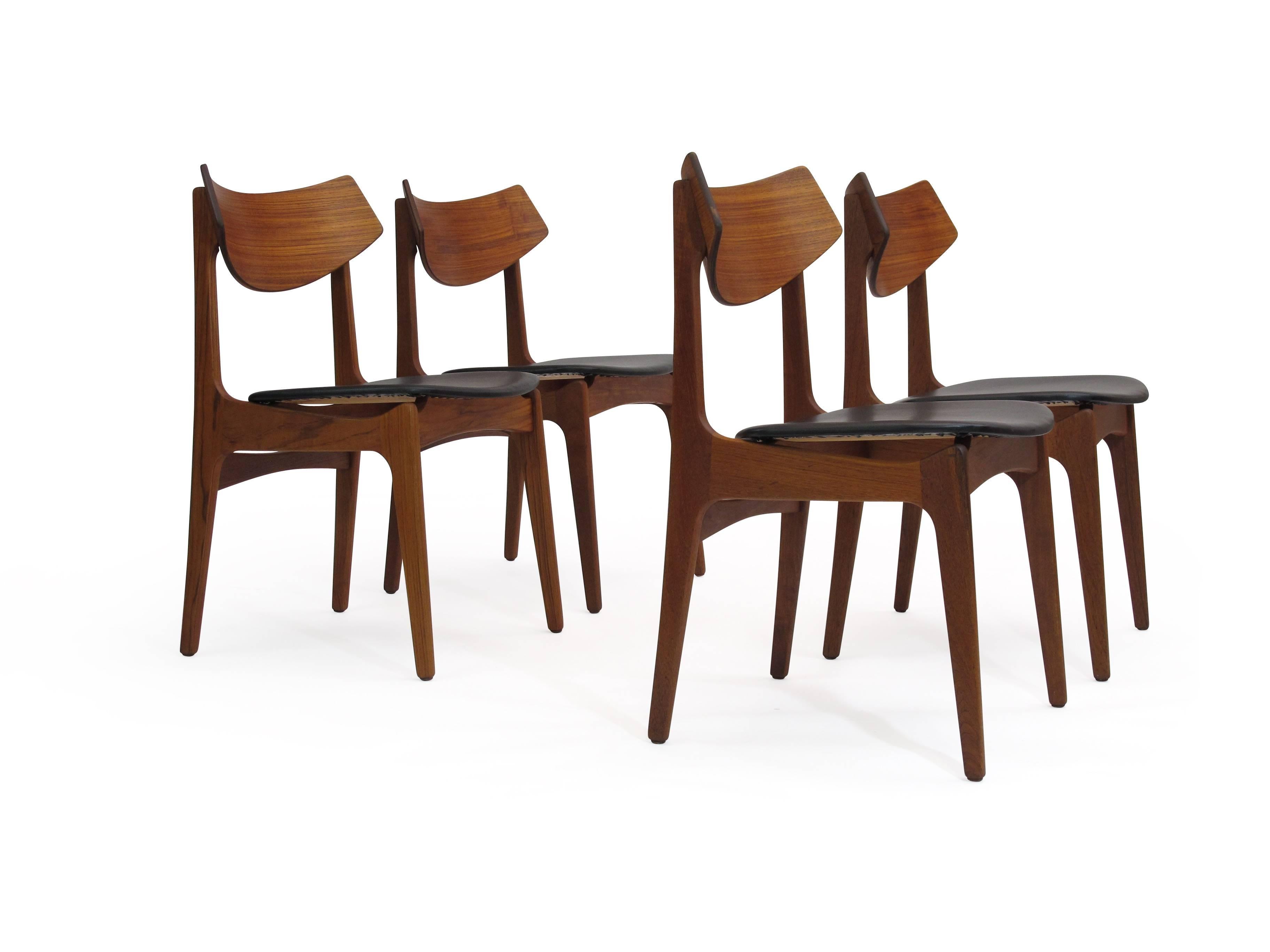 Ten Funder-Schmidt & Madsen Danish Teak Dining Chairs 1