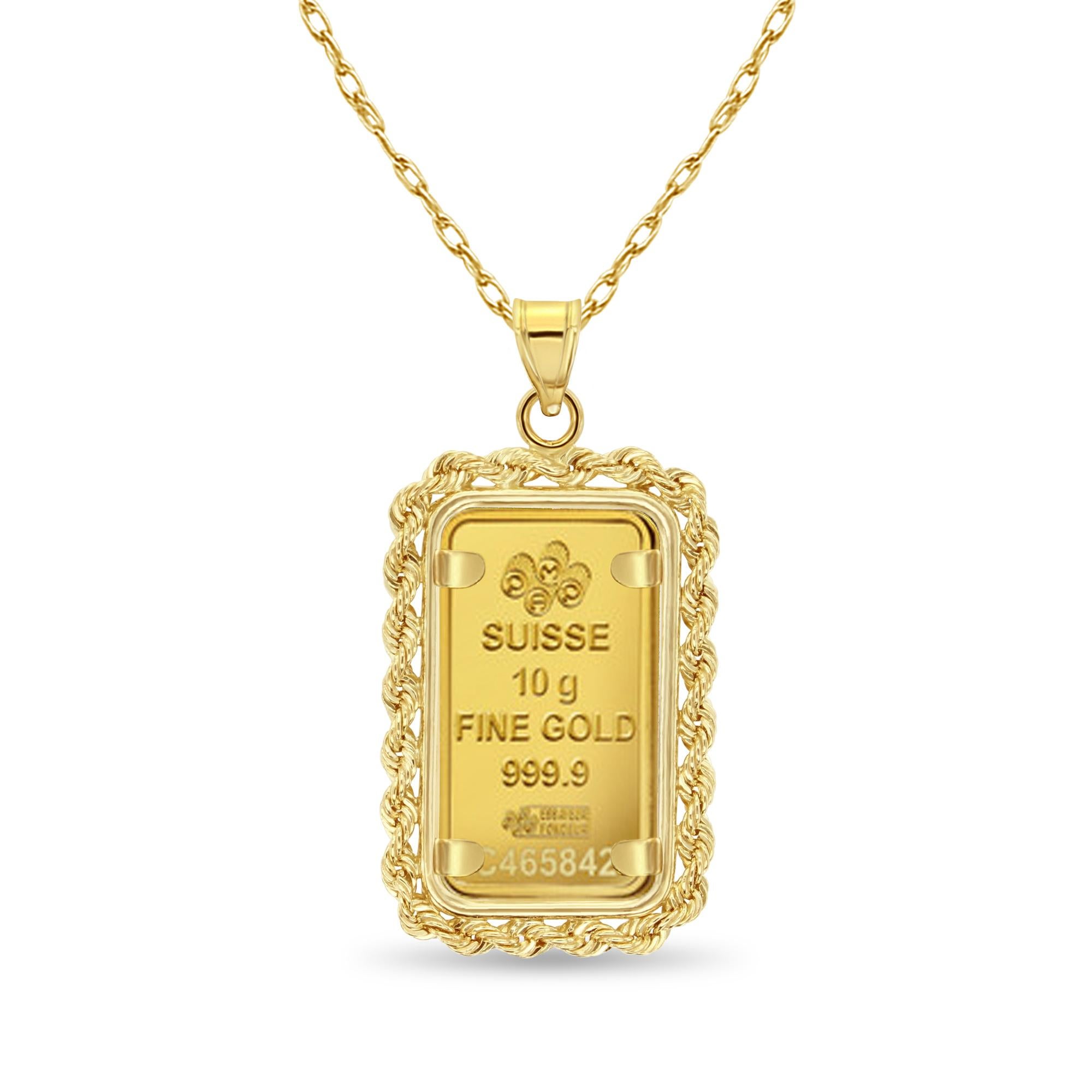 **FATTO SU ORDINAZIONE**

♥ Informazioni sulle monete ♥
Paese: Svizzera
Dettagli: Lingotto d'oro Pamp Suisse da 10 grammi
Purezza: 999,9
Peso del metallo: 0.3215 once troy
Dritto e rovescio: Varia in base alla disponibilità
Design/One: PAMP Suisse o