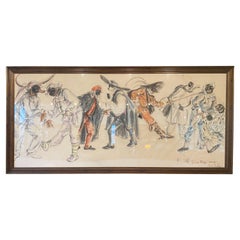 10' Grand Theater Drawing by Dolores Puthold, France, 1987
