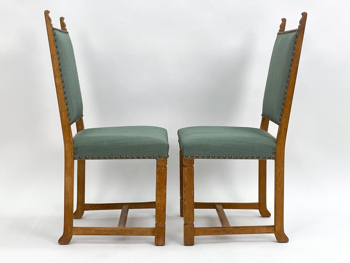 (10) Henning Kjaernulf Danish Mid-Century Oak Dining Chairs 7