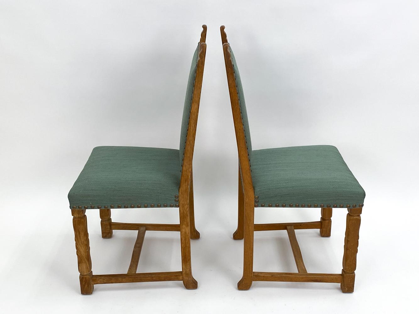 (10) Henning Kjaernulf Danish Mid-Century Oak Dining Chairs 10