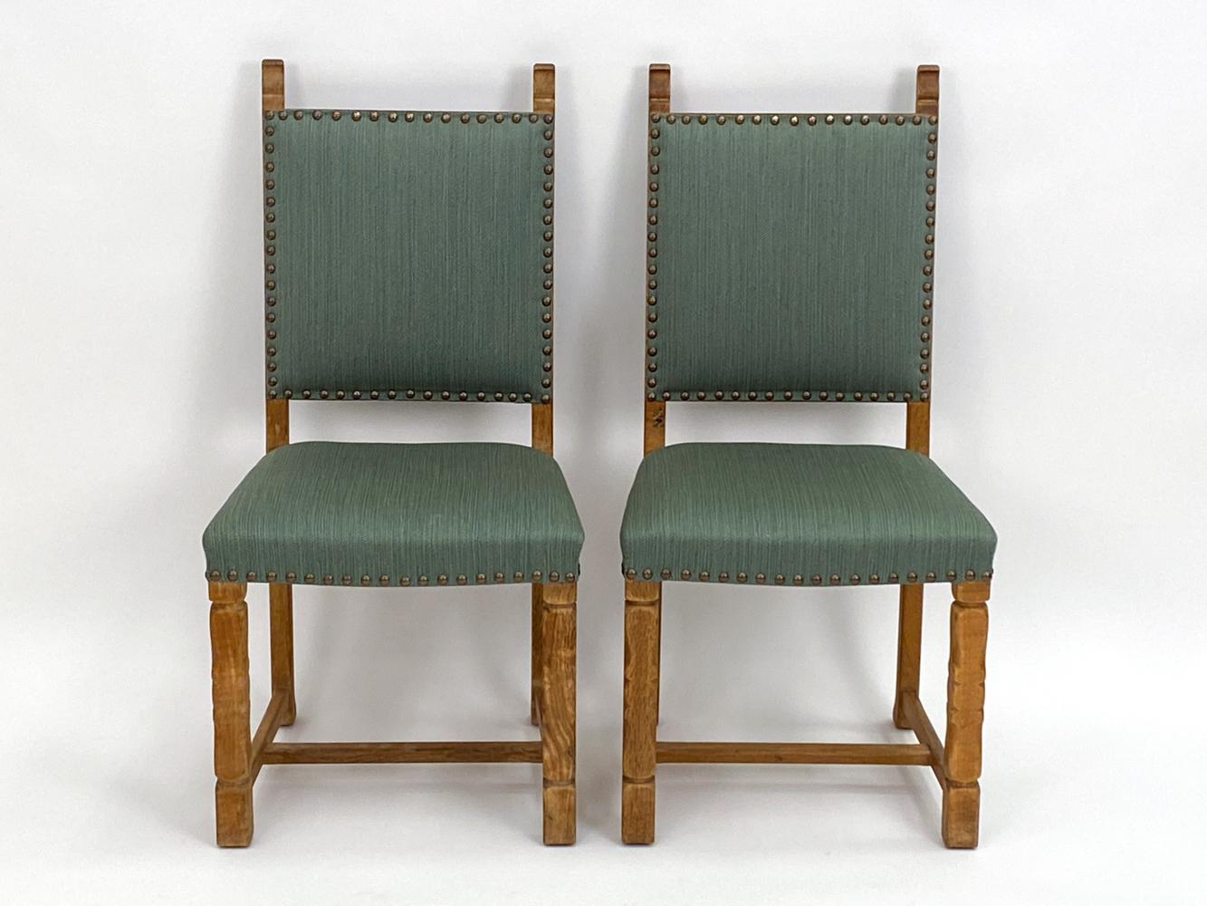 (10) Henning Kjaernulf Danish Mid-Century Oak Dining Chairs In Good Condition In Norwalk, CT