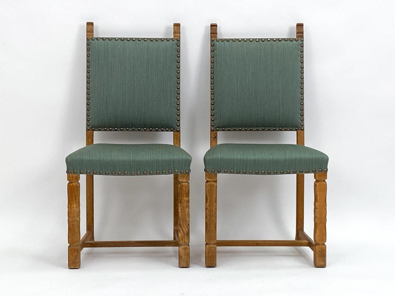 Mid-20th Century (10) Henning Kjaernulf Danish Mid-Century Oak Dining Chairs