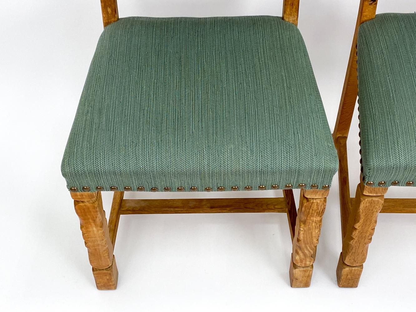 (10) Henning Kjaernulf Danish Mid-Century Oak Dining Chairs 2