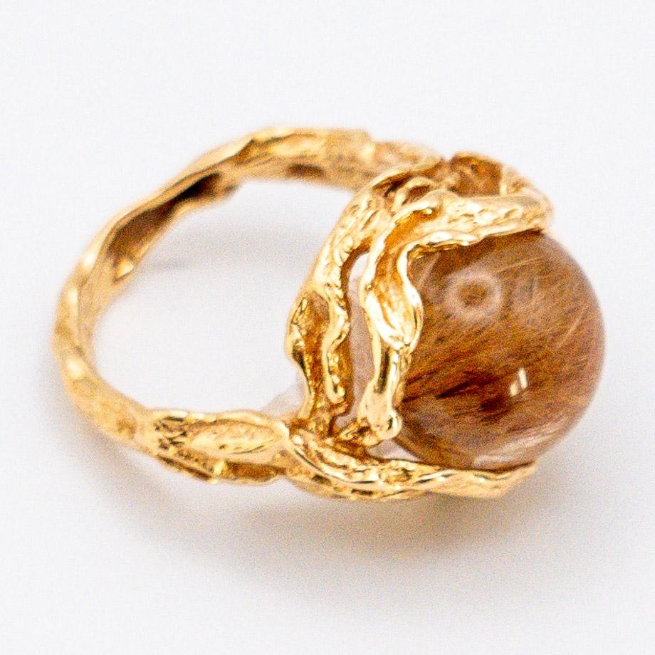 Bague de 10 perles interchangeables de Gilbert Albert Excellent état à Paris, FR