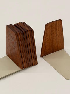 10 Kai Kristiansen Teak Bookend Set. Denmark 1960 by Feldballe Møbelfabrik