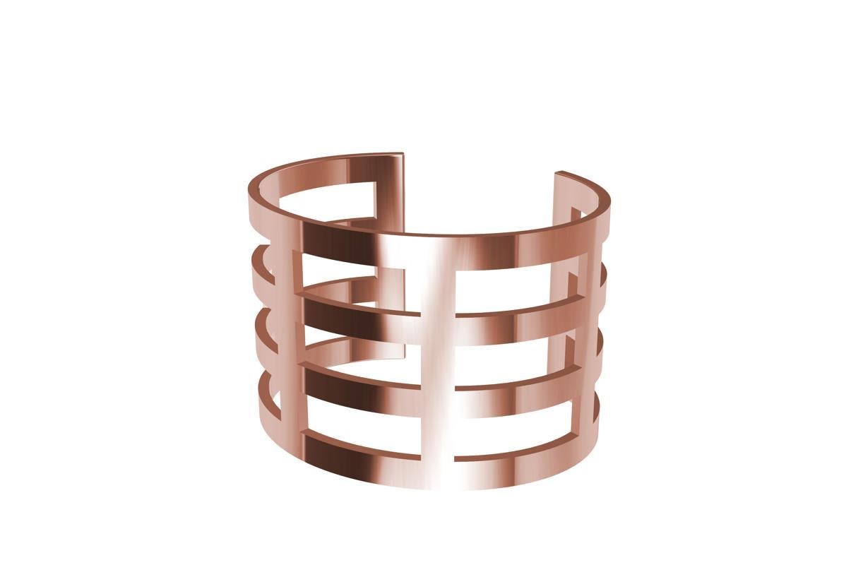 10 Karat Pink Gold Cuff Bracelet 3