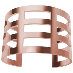 10 Karat Pink Gold Cuff Bracelet