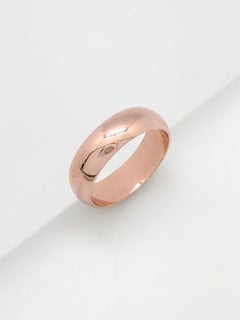 10 Karat Rose Gold Men's Wedding Band