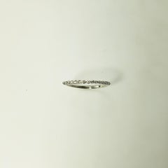 10 Karat White Gold and Diamond Band Ring Size 5.25 #12441