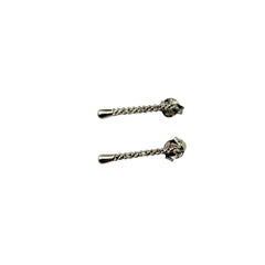 10 Karat White Gold and Diamond Earrings
