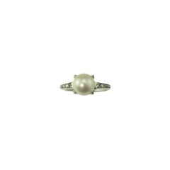 Anello in oro bianco 10 carati e diamanti misura 4,25-4,5 #21446