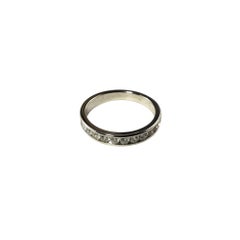 10 Karat White Gold and Diamond Ring Size 7