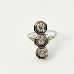 10 Karat White Gold and Diamond Ring